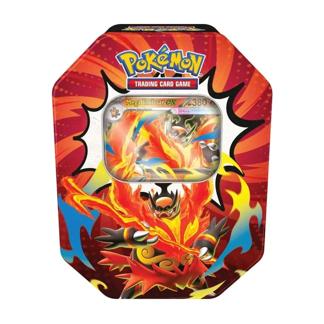 Pokémon TCG: Mega Evolution Ascended Heroes Tin - Mega Emboar Ex