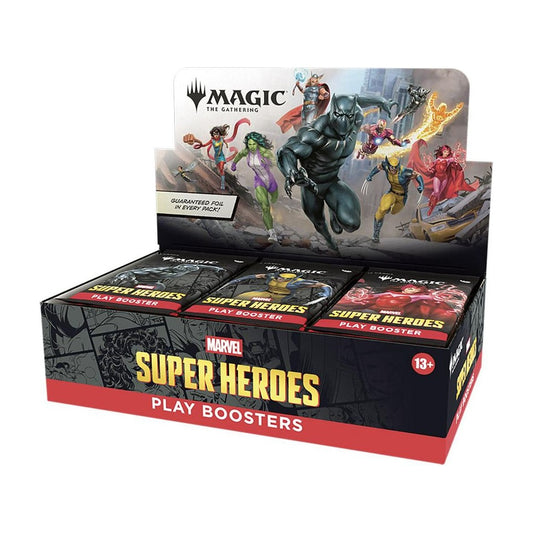 Magic: The Gathering Marvel Super Heroes Play Booster Display