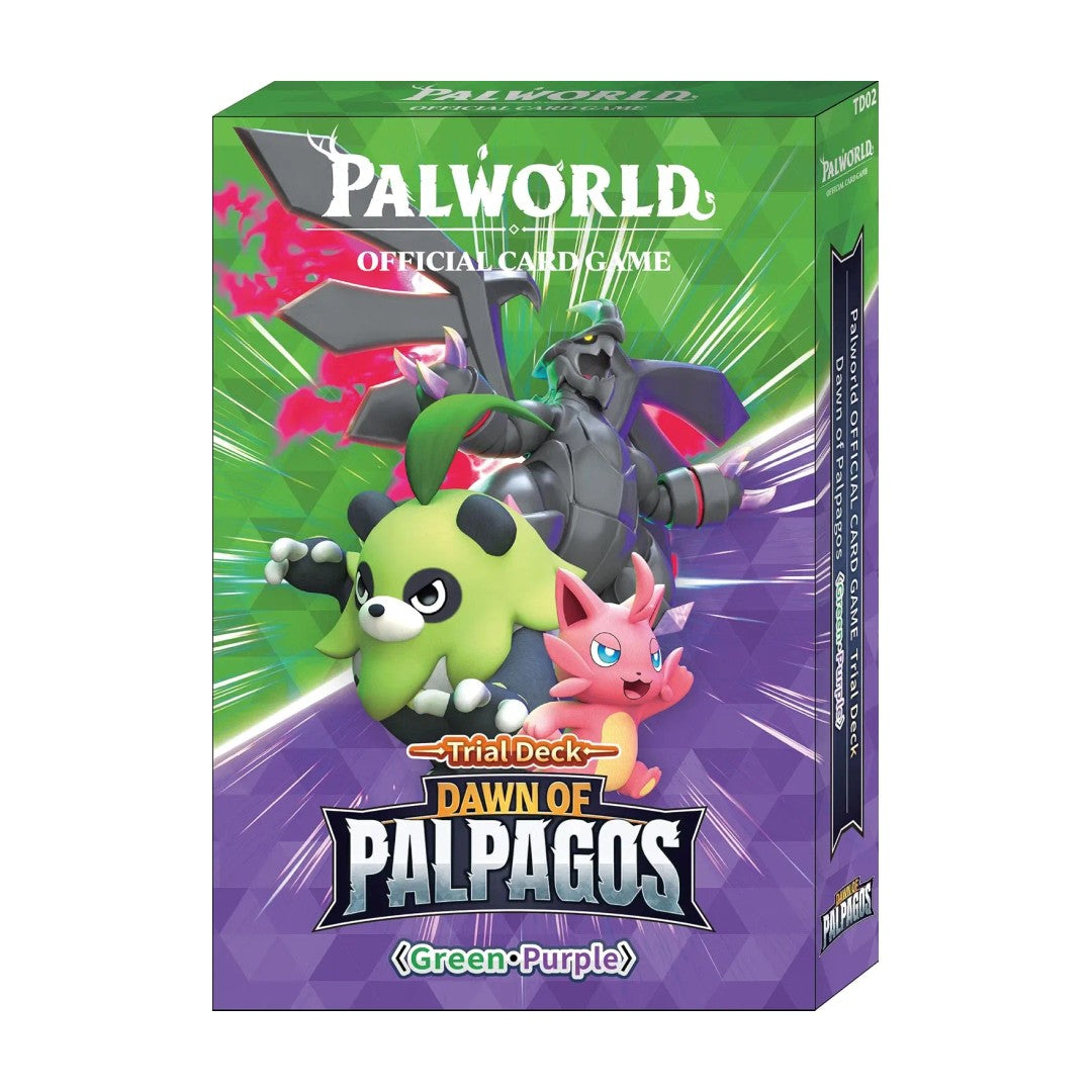 Palworld OFFICIAL CARD GAME Dawn of Palpagos Green•Purple Trial Deck