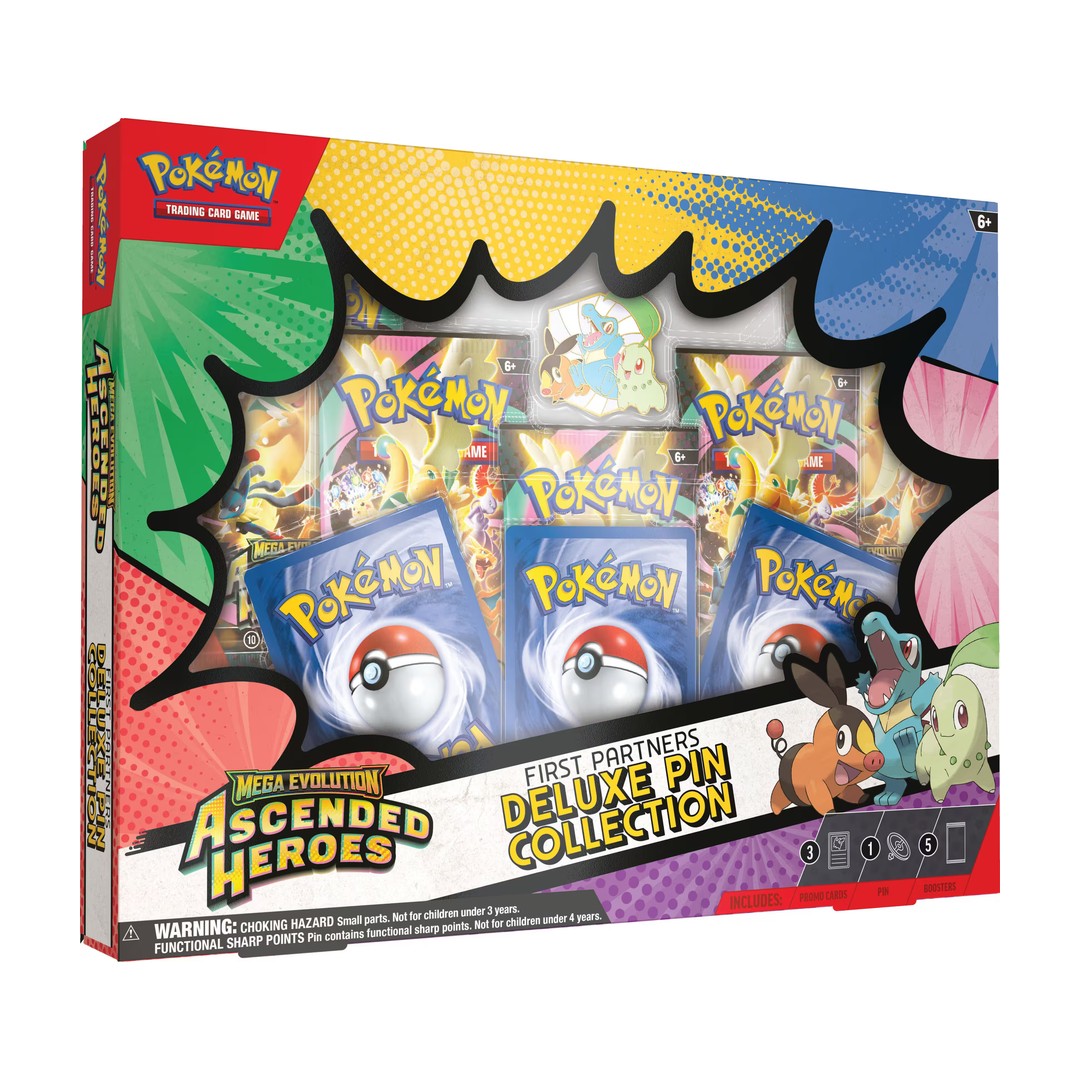 Pokémon TCG Ascended Heroes First Partners Deluxe Pin Collection