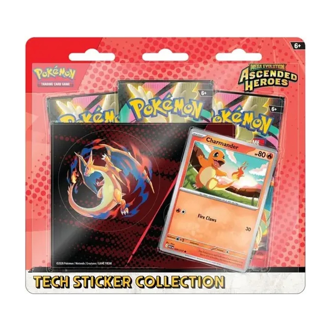 Pokémon TCG Mega Evolution: Ascended Heroes Tech Sticker Collection - Charmander