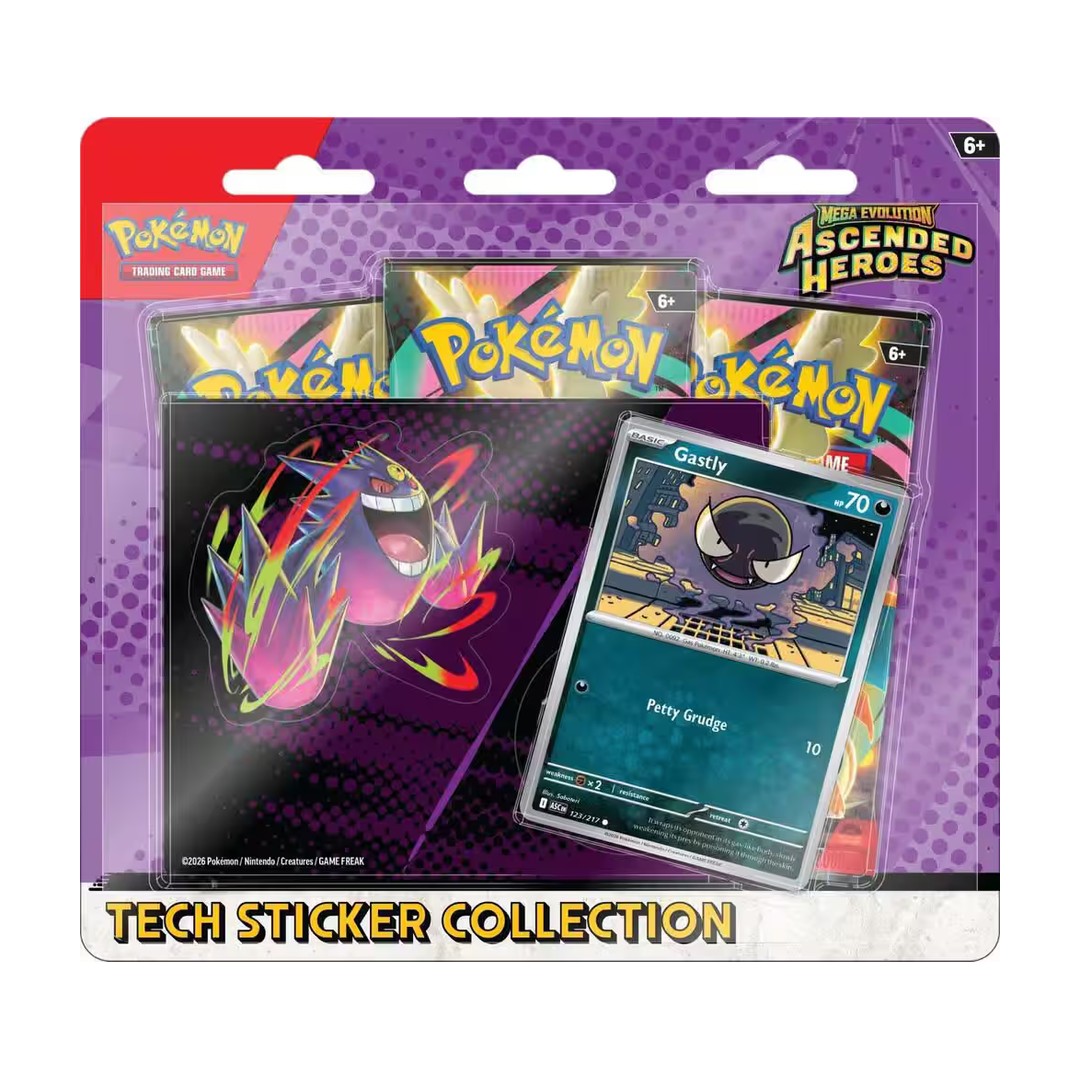 Pokémon TCG Mega Evolution: Ascended Heroes Tech Sticker Collection - Gastly