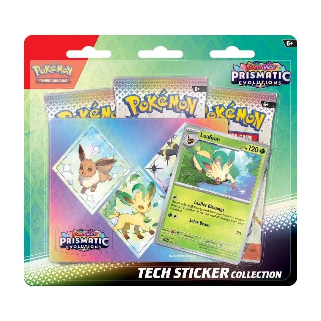 Pokémon TCG Prismatic Evolutions Tech Sticker Collection [Leafeon]